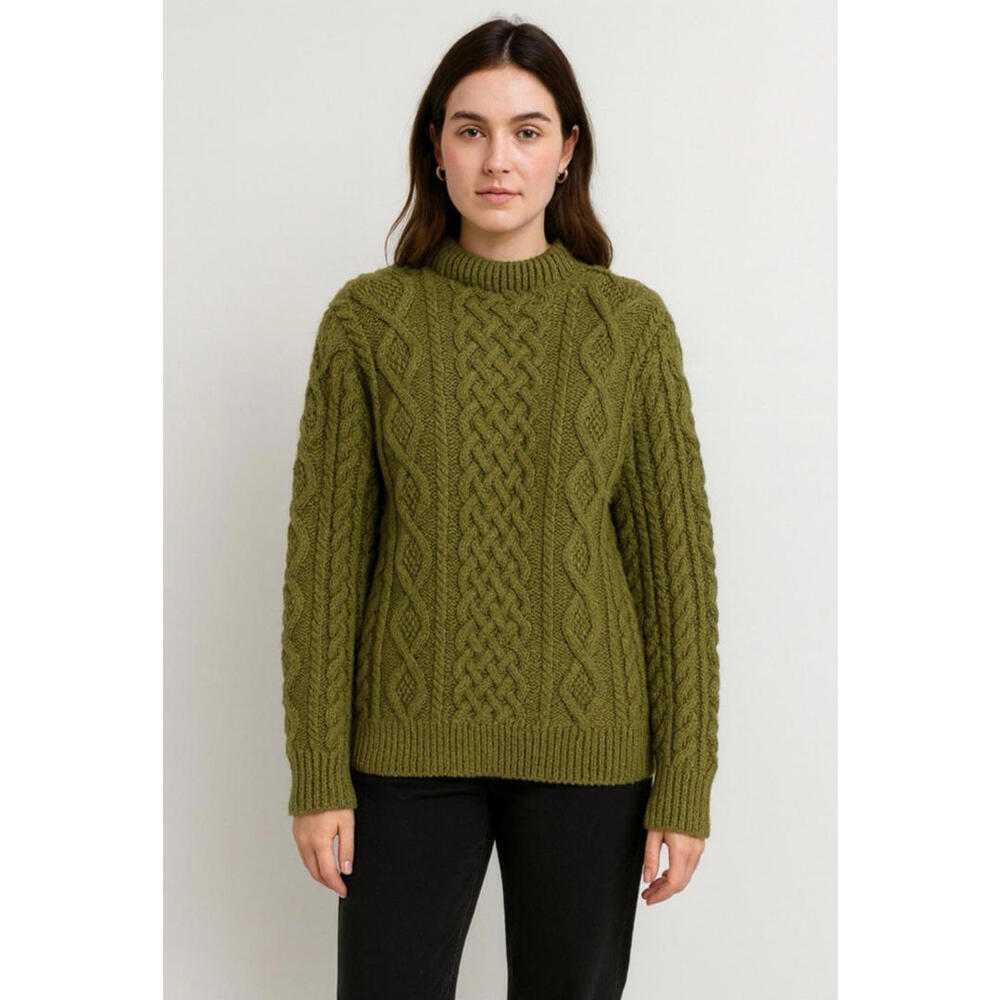 Vintage sweater womens large L chunky knit heavyweight cabin core fall winter